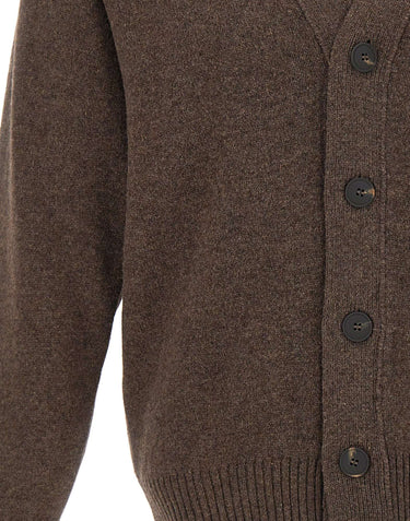 GRAN SASSO Cardigan in lana vergine BROWN Uomo 