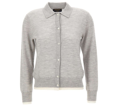 GRAN SASSO Polo aperta in lana vergine GREY Donna 