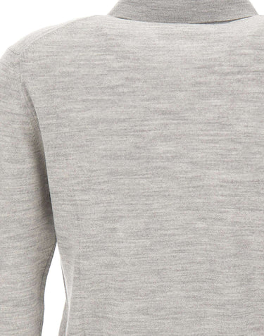 GRAN SASSO Polo aperta in lana vergine GREY Donna 