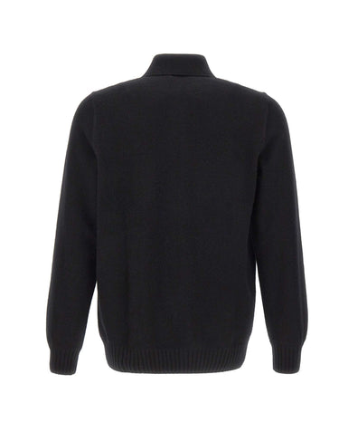 GRAN SASSO Camicia in maglia di cashmere BLACK Uomo 
