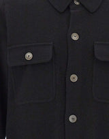 GRAN SASSO Camicia in maglia di cashmere BLACK Uomo 