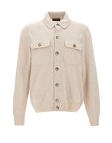 GRAN SASSO Camicia in maglia di cashmere BEIGE Uomo 