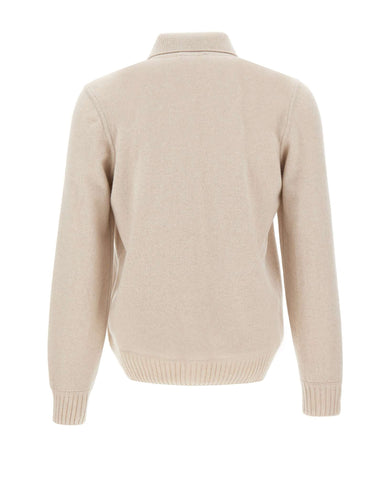 GRAN SASSO Camicia in maglia di cashmere BEIGE Uomo 