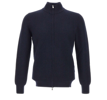 GRAN SASSO Cardigan in lana merino extrafine BLUE Uomo 