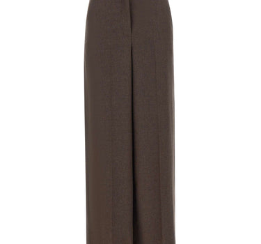 GRAN SASSO Pantaloni in lana e cashmere BROWN Donna 