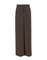 GRAN SASSO Pantaloni in lana e cashmere BROWN Donna 
