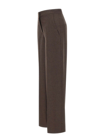 GRAN SASSO Pantaloni in lana e cashmere BROWN Donna 