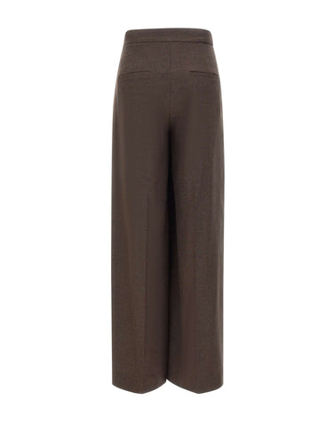 GRAN SASSO Pantaloni in lana e cashmere BROWN Donna 