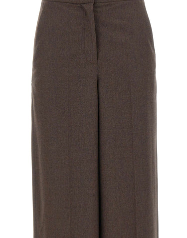 GRAN SASSO Pantaloni in lana e cashmere BROWN Donna 