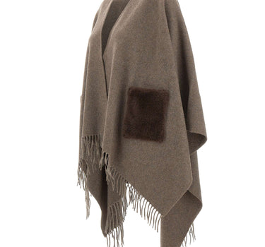 Mantella in lana e cashmere 95292 93092140 GRAN SASSO 