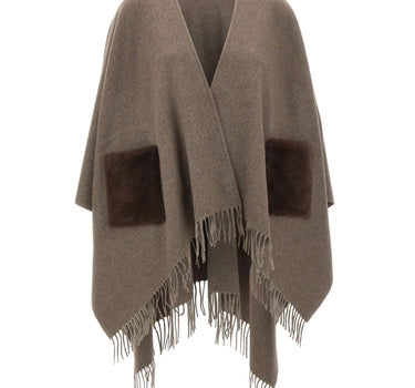 Mantella in lana e cashmere 95292 93092140 GRAN SASSO 