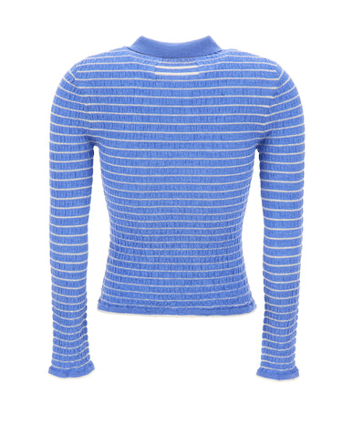 GUEST IN RESIDENCE Polo arricciata slim fit Light Blue Donna 