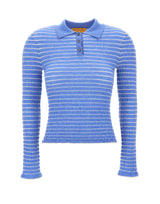 GUEST IN RESIDENCE Polo arricciata slim fit Light Blue Donna 