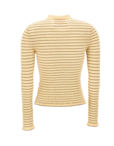 GUEST IN RESIDENCE Polo arricciata slim fit YELLOW Donna 