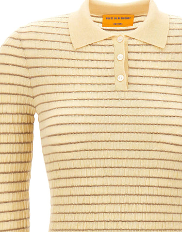 GUEST IN RESIDENCE Polo arricciata slim fit YELLOW Donna 