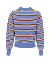 GUEST IN RESIDENCE Polo a righe "Collegiate" Light Blue Donna 