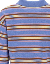 GUEST IN RESIDENCE Polo a righe "Collegiate" Light Blue Donna 