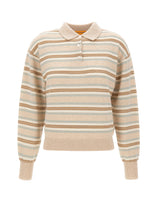 GUEST IN RESIDENCE Polo a righe "Collegiate" BEIGE Donna 