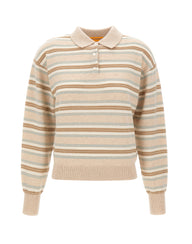 GUEST IN RESIDENCE Polo a righe "Collegiate" BEIGE Donna 