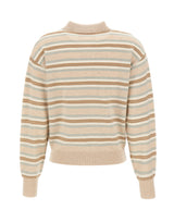 GUEST IN RESIDENCE Polo a righe "Collegiate" BEIGE Donna 