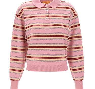 GUEST IN RESIDENCE Polo a righe "Collegiate" Pink Donna 