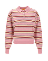 GUEST IN RESIDENCE Polo a righe "Collegiate" Pink Donna 
