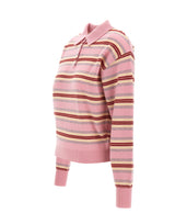 GUEST IN RESIDENCE Polo a righe "Collegiate" Pink Donna 