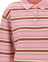 GUEST IN RESIDENCE Polo a righe "Collegiate" Pink Donna 