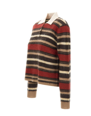 GUEST IN RESIDENCE Polo "Grizzly Cropped Rugby" MULTICOLOR Donna 