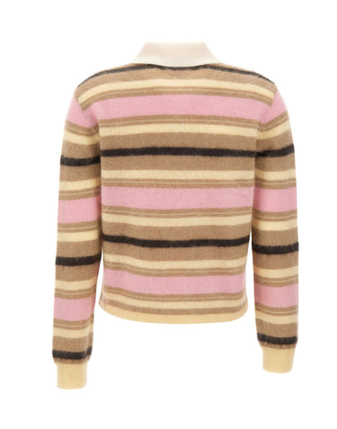 GUEST IN RESIDENCE Polo "Grizzly Cropped Rugby" MULTICOLOR Donna 