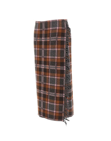 GUEST IN RESIDENCE Gonna a portafoglio tartan MULTICOLOR Donna 
