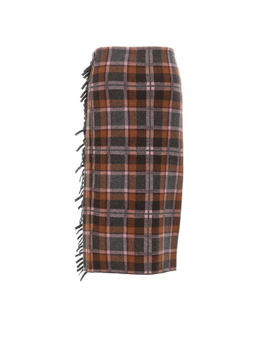 GUEST IN RESIDENCE Gonna a portafoglio tartan MULTICOLOR Donna 