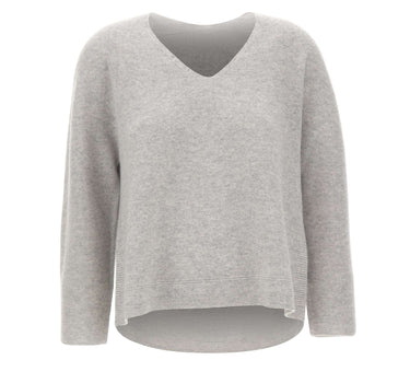 HEMISPHERE Maglia in cashmere con scollo a V GREY Donna 