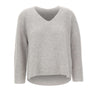 HEMISPHERE Maglia in cashmere con scollo a V GREY Donna 