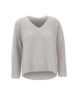 HEMISPHERE Maglia in cashmere con scollo a V GREY Donna 