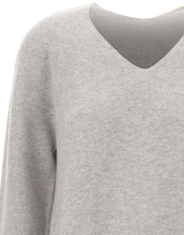 HEMISPHERE Maglia in cashmere con scollo a V GREY Donna 
