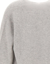 HEMISPHERE Maglia in cashmere con scollo a V GREY Donna 