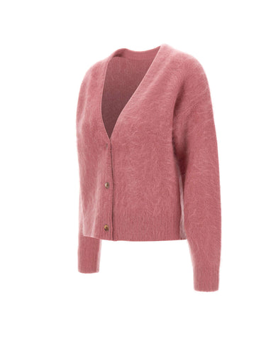 HEMISPHERE Cardigan in cashmere Pink Donna 