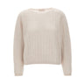 HEMISPHERE Maglia in cashmere e seta WHITE Donna 