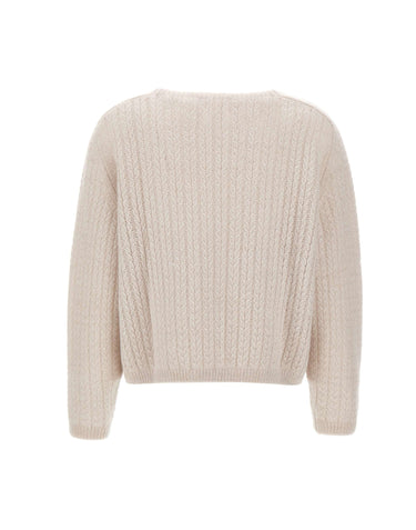 HEMISPHERE Maglia in cashmere e seta WHITE Donna 