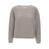 HEMISPHERE Maglia in cashmere e seta GREY Donna 