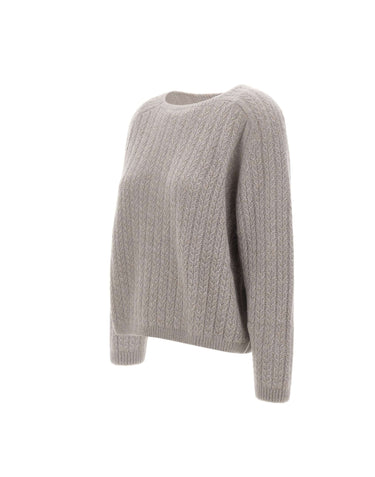 HEMISPHERE Maglia in cashmere e seta GREY Donna 