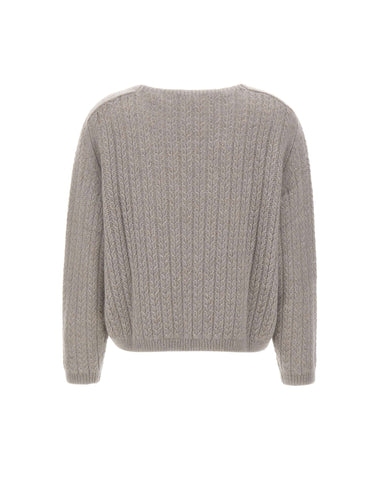 HEMISPHERE Maglia in cashmere e seta GREY Donna 