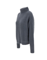 HEMISPHERE Maglia a collo alto in cashmere e seta BLUE Donna 