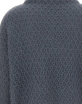 HEMISPHERE Maglia a collo alto in cashmere e seta BLUE Donna 