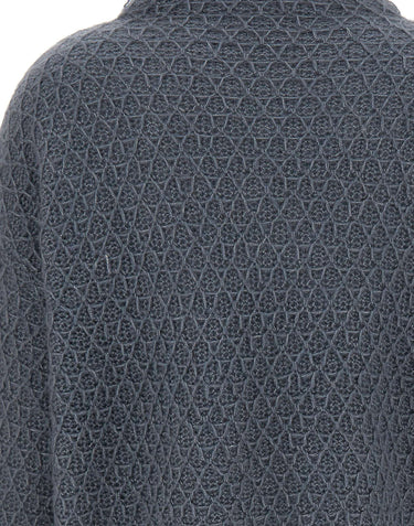 HEMISPHERE Maglia a collo alto in cashmere e seta BLUE Donna 