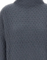 HEMISPHERE Maglia a collo alto in cashmere e seta BLUE Donna 