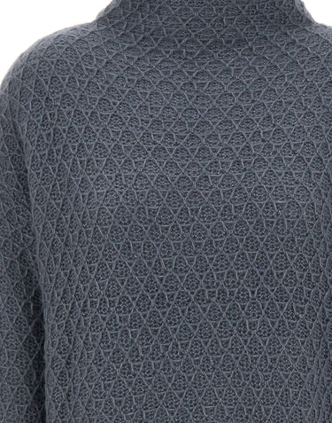HEMISPHERE Maglia a collo alto in cashmere e seta BLUE Donna 