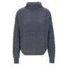 HEMISPHERE Maglia a collo alto in cashmere e seta BLUE Donna 