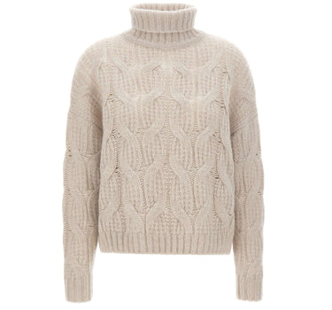 HEMISPHERE Maglia a collo alto in cashmere e seta GREY Donna 